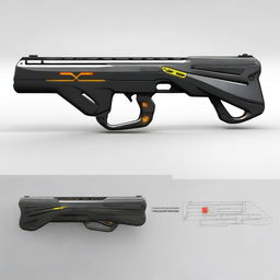 The XP3000, a concept for a futuristic weapon