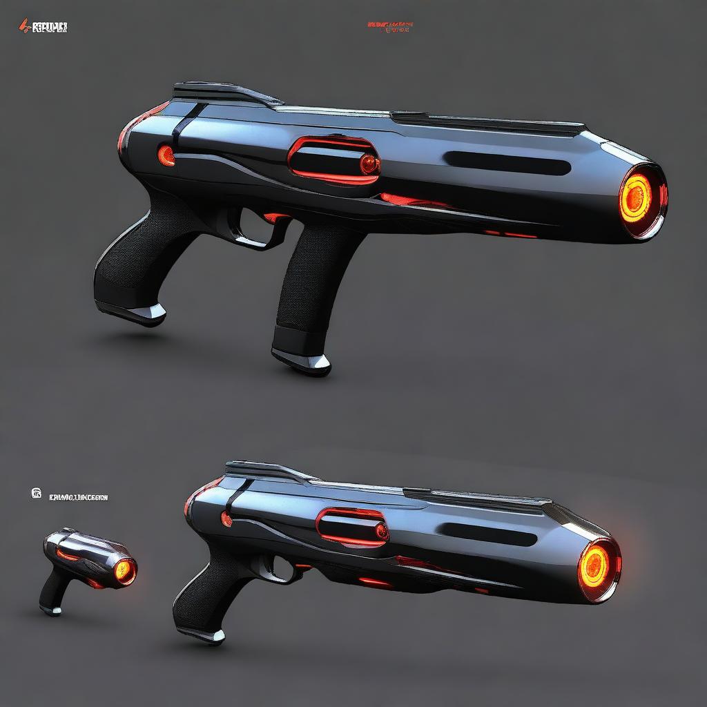 The XP3000, a concept for a futuristic weapon