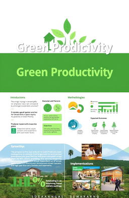 A detailed project proposal document focusing on 'Green Productivity' initiatives for BBPVP in Semarang