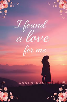 A beautifully designed book cover inspired by the lyric "I found a love for me"