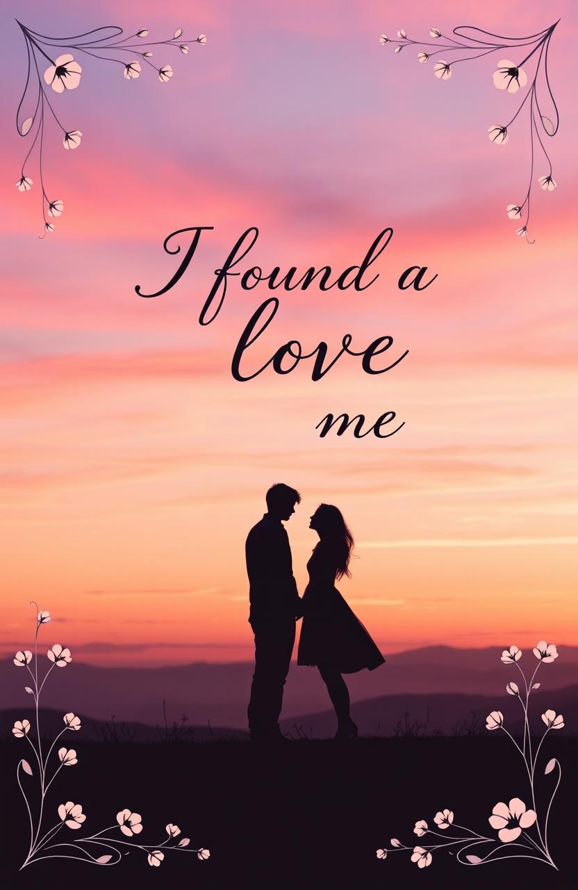 A beautifully designed book cover inspired by the lyric "I found a love for me"