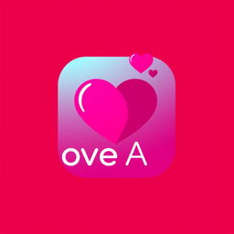A creative logo design for a dating app