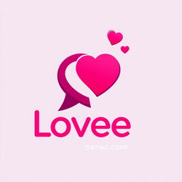 A creative logo design for a dating app