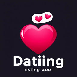 A creative and eye-catching logo design for a dating app