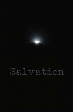 A minimalistic scene featuring a small flashlight placed in the center of a black background