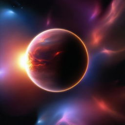 Planet 2Bx, a distant exoplanet with unique surface features and atmospheric conditions