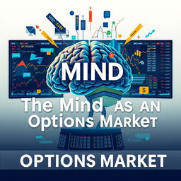 A creative and visually striking checklist cover titled 'The Mind as an Options Market'