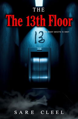 A mysterious and eerie book cover for a novel titled 'The 13th Floor'