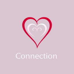 A modern and stylish logo design for a dating service named 'Love Connection'