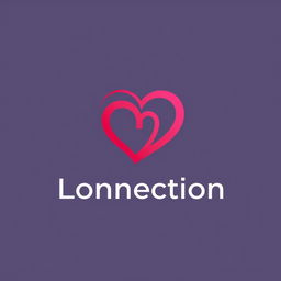 A modern logo design for a dating app named 'Love Connection', featuring a heart icon intertwined with a connection symbol, vibrant colors indicative of romance like red and pink, elegant typography for the app name, playful yet sophisticated design, minimalistic style, suitable for both mobile and web platforms, conveying love, connection, and compatibility