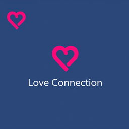 A modern logo design for a dating app named 'Love Connection', featuring a heart icon intertwined with a connection symbol, vibrant colors indicative of romance like red and pink, elegant typography for the app name, playful yet sophisticated design, minimalistic style, suitable for both mobile and web platforms, conveying love, connection, and compatibility