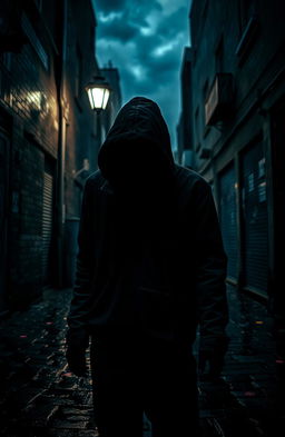 A dark, brooding scene reflecting feelings of angst and inner turmoil