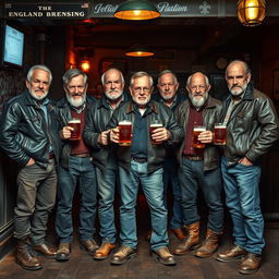 A gang of older English thugs, exuding a sense of gritty wisdom and hardened experience