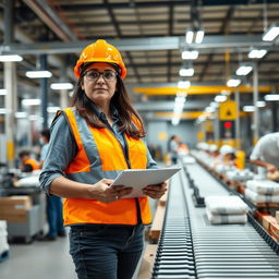 A competent production supervisor in an industrial setting