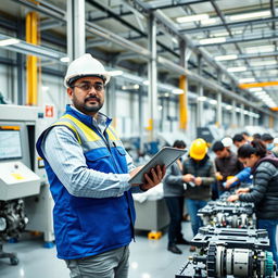An efficient production supervisor in a high-tech manufacturing environment