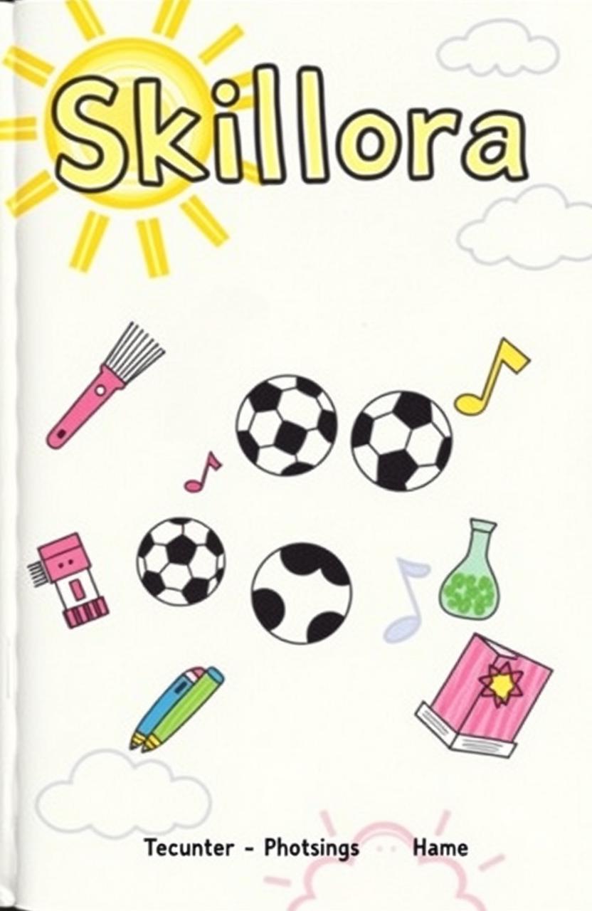 A colorful and imaginative cover page titled 'Skillora'