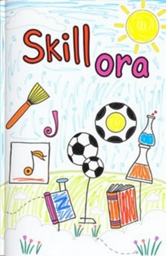 A colorful and imaginative cover page titled 'Skillora'