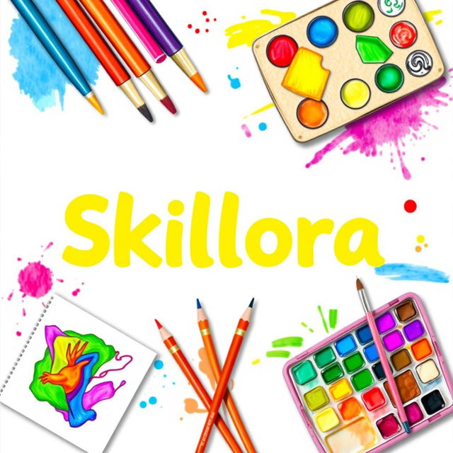 A vibrant and engaging cover page titled 'Skillora'