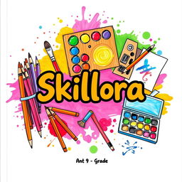 A vibrant and engaging cover page titled 'Skillora'