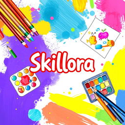 A vibrant and engaging cover page titled 'Skillora'