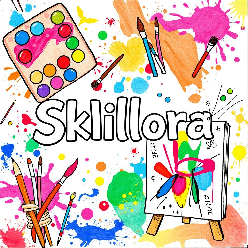 A lively and colorful cover page titled 'Skillora'