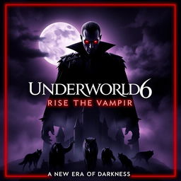 A striking promotional poster for 'Underworld 6 Trailer (2024) - Rise of the Vampire'
