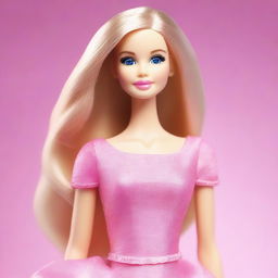 This is a high-quality digital art image of a Barbie doll