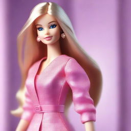 This is a high-quality digital art image of a Barbie doll