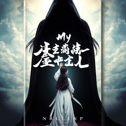 A striking book cover featuring the title 'My Heavenly Devil' prominently displayed in the center, written in beautiful, flowing calligraphy