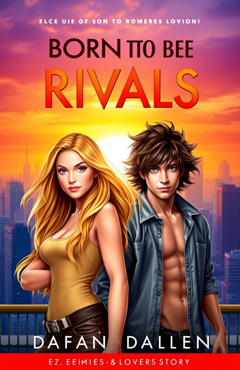 A dynamic and vibrant book cover featuring a teenage girl with sun-kissed skin and long, flowing golden hair, representing the daughter of Apollo