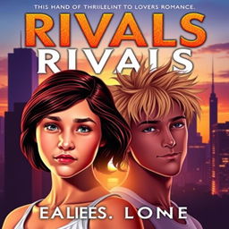 A captivating book cover featuring the title 'Born to be Rivals' in bold, eye-catching lettering at the top