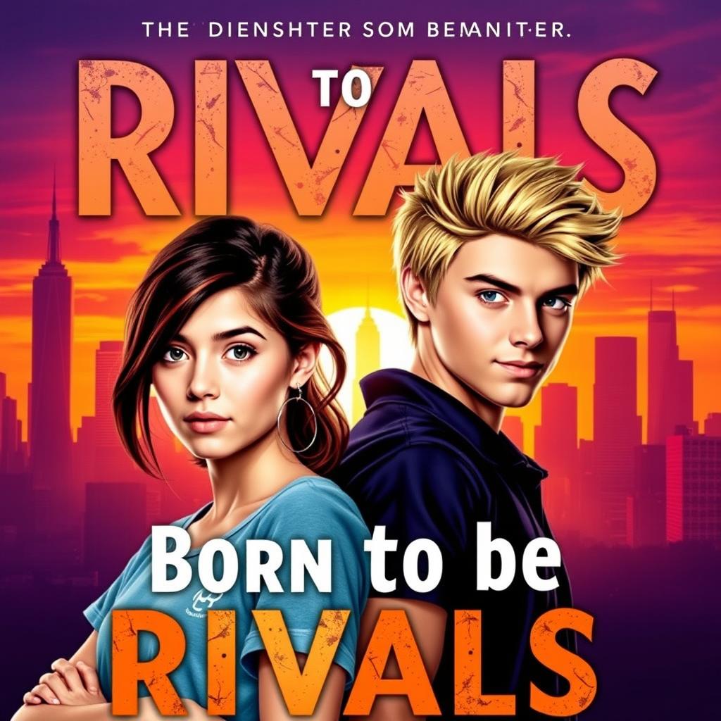 A captivating book cover featuring the title 'Born to be Rivals' in bold, eye-catching lettering at the top