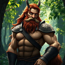 A fantasy character of an older male centaur inspired by ancient Greek mythology