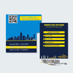 A professional double-sided business card design for 'John L