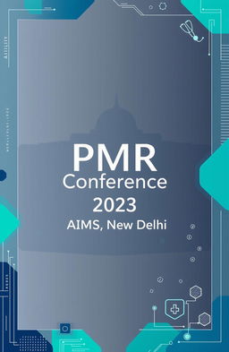 A professional cover page design for the PMR conference held at AIIMS Delhi