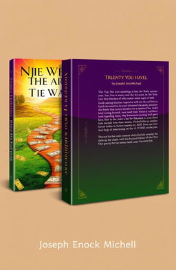 A stunning book cover design for 'NJIA ZA YESU KRISTO KIBIASHARA' by Joseph Enock Michael