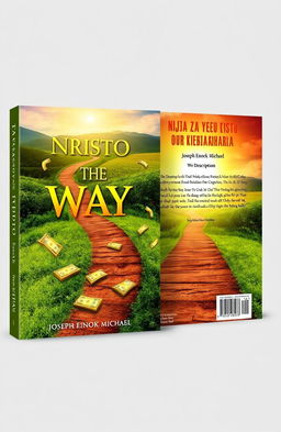 A stunning book cover design for 'NJIA ZA YESU KRISTO KIBIASHARA' by Joseph Enock Michael