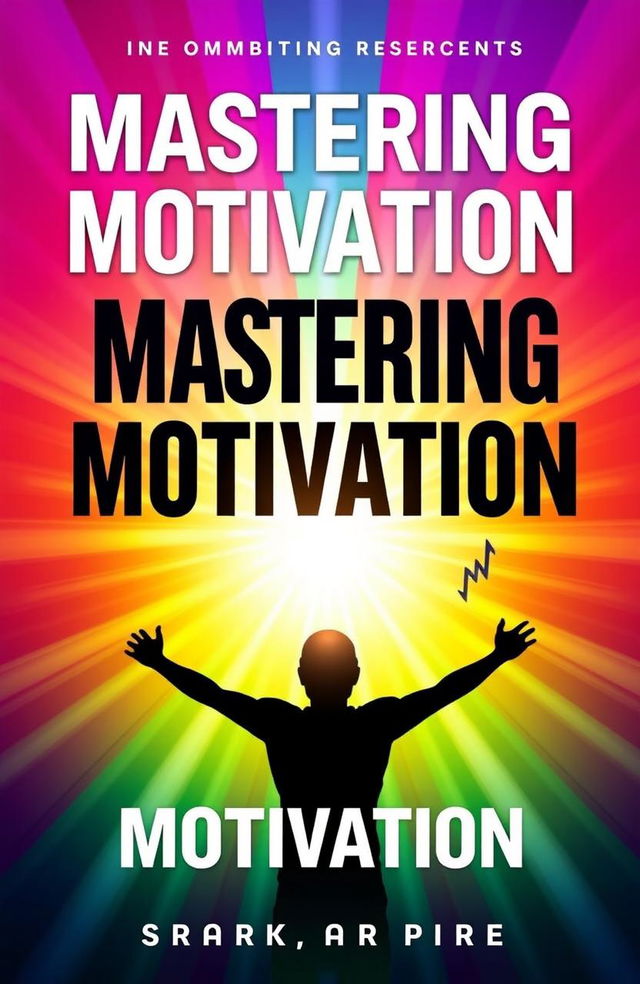 A visually striking eBook cover for "Mastering Motivation" featuring a dynamic and inspiring design