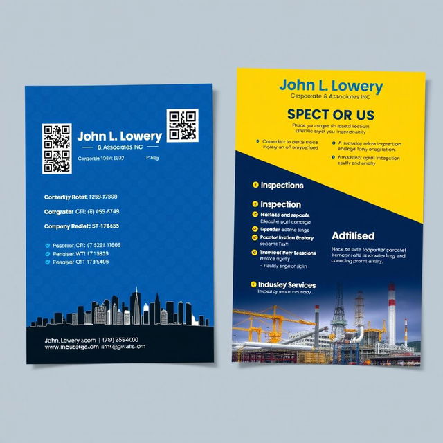 Create a professional double-sided flyer design for 'John L