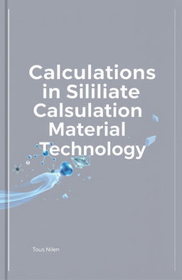 A book cover design for the topic "Calculations in Silicate Materials Technology"