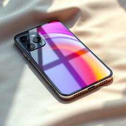 A futuristic smartphone design that incorporates elements from both the Samsung S24 Ultra and the iPhone 16 Pro Max