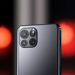A smartphone design featuring the Samsung S24 Ultra cameras with a sleek black plating finish