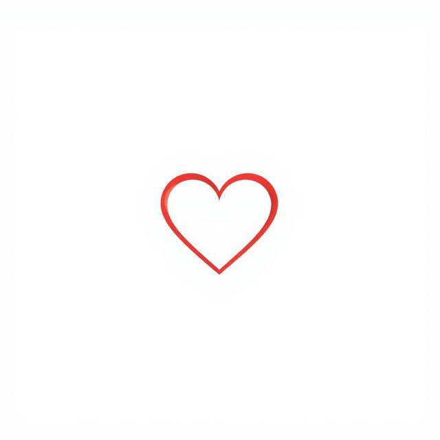 A minimalist logo design for a dating website featuring a heart symbol