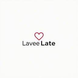 A minimalist logo design for a dating website featuring a heart symbol