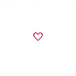 A minimalist logo design for a dating website featuring a heart symbol