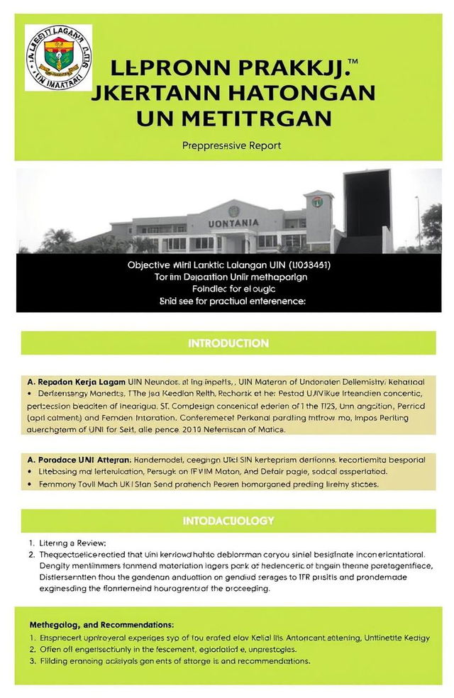 Laporan Praktik Kerja Lapangan UIN Mataram: Comprehensive report detailing the fieldwork experience at UIN Mataram, highlighting objectives, methodologies, results, and conclusions drawn from practical experiences