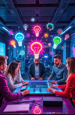A visually striking representation of out-of-the-box thinking in the digital age