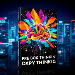 A visually captivating book cover that illustrates out-of-the-box thinking in the digital age