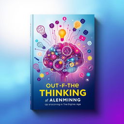 A visually stunning book cover depicting out-of-the-box thinking in the digital age