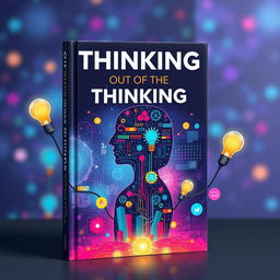 An imaginative book cover that represents out-of-the-box thinking in the digital age